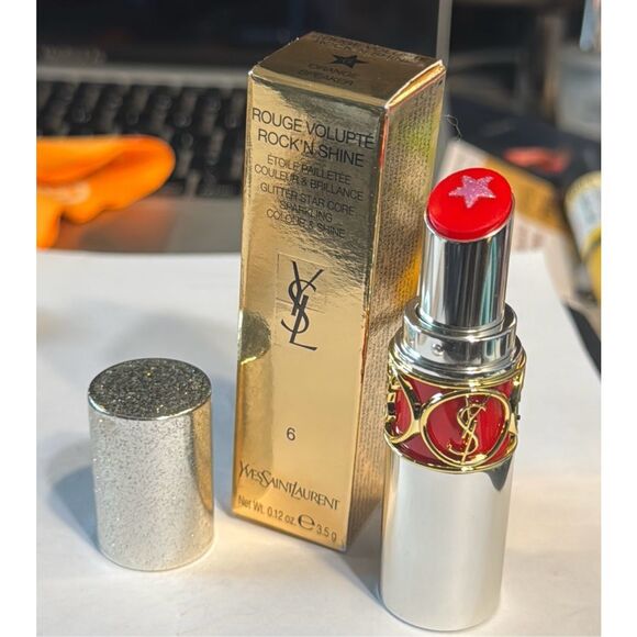 Yves Saint Laurent Other - YSL Yves Saint Laurent Rock’N Shine Lipstick 6-Orange Speaker